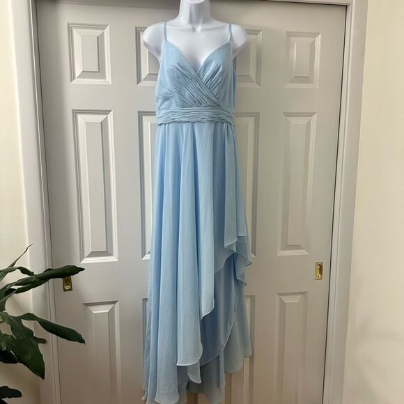 MAC DUGGAL Women's Ieena Sleeveless Asymmetrical Gown size 8 - Picture 3 of 11